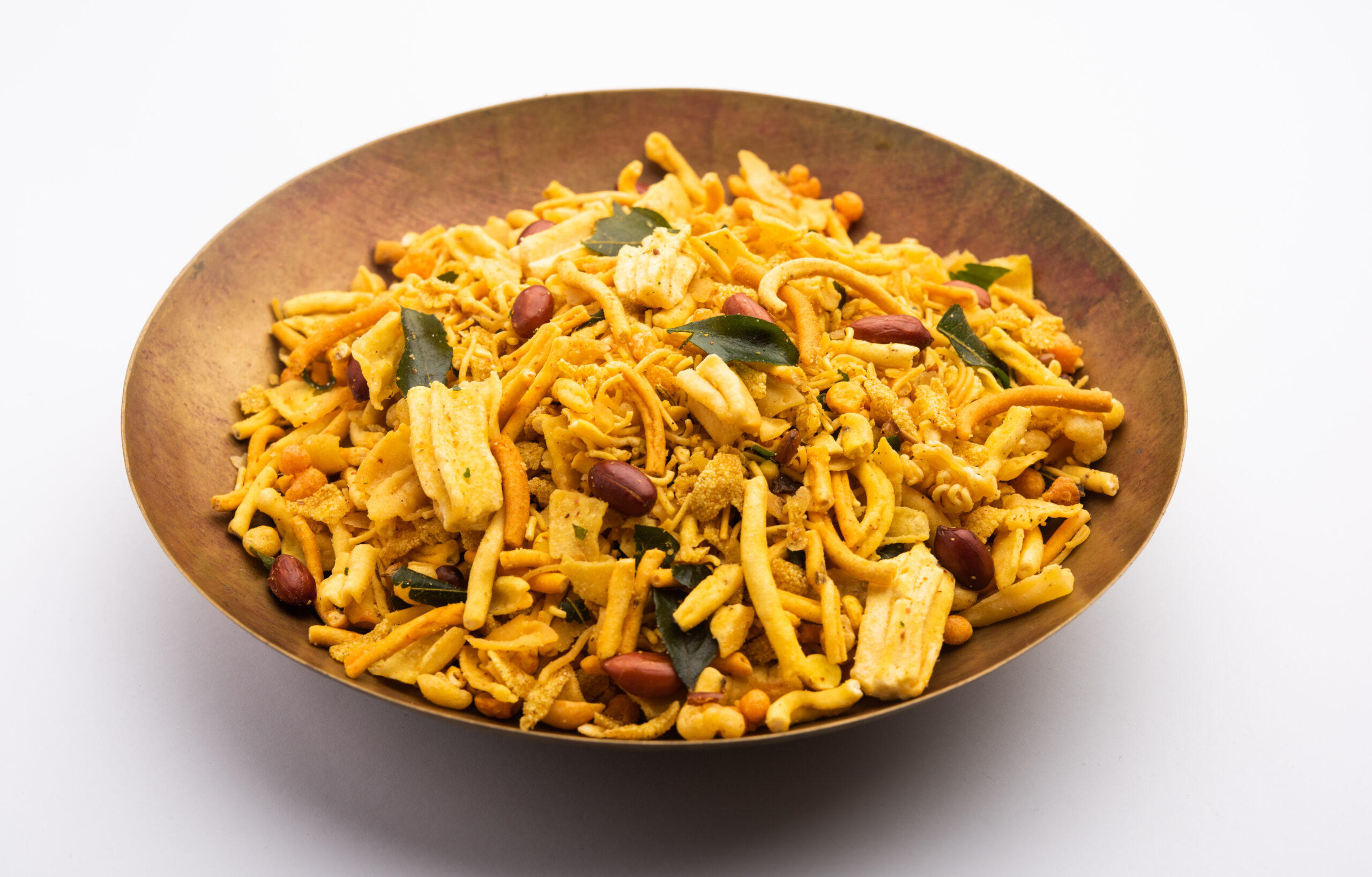 Bombay mix or Chanachur or Chiwda or farsan is an Indian snack mix, popular tea-time food from India Bombay mix or Chanachur or Chiwda or farsan is an Indian snack mix, popular tea-time food from India